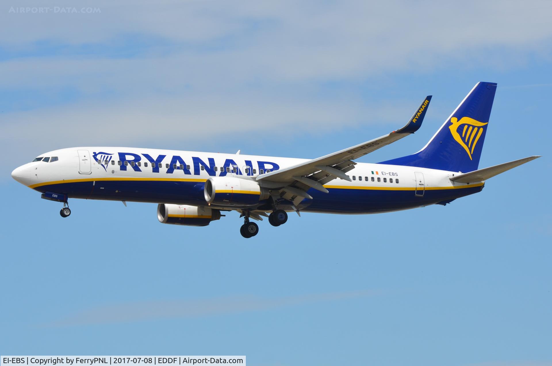EI-EBS, 2009 Boeing 737-8AS C/N 35001, Ryanair B738 appearing in FRA