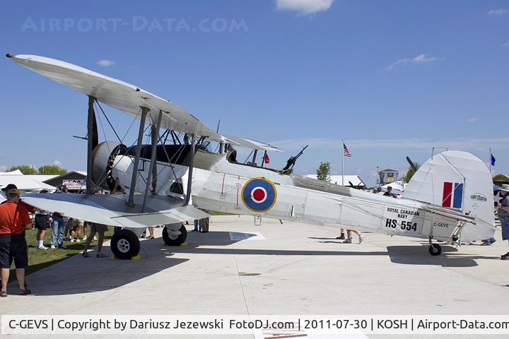 C-GEVS, 1942 Fairey Swordfish Mk.II C/N F/B3S/207/A, Fairey Swordfish II CN HS554, C-GEVS