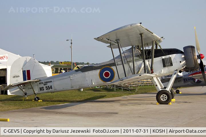 C-GEVS, 1942 Fairey Swordfish Mk.II C/N F/B3S/207/A, Fairey Swordfish II CN HS554, C-GEVS