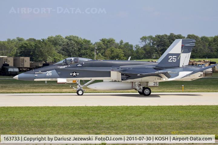 163733, 1989 McDonnell Douglas F/A-18C Hornet C/N 0803, FA-18C Hornet 163733 25 CoNA from VFA-25 Fist of the Fleet NAS Lemoore, CA