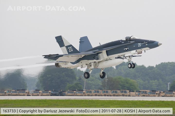163733, 1989 McDonnell Douglas F/A-18C Hornet C/N 0803, FA-18C Hornet 163733 25 CoNA from VFA-25 Fist of the Fleet NAS Lemoore, CA