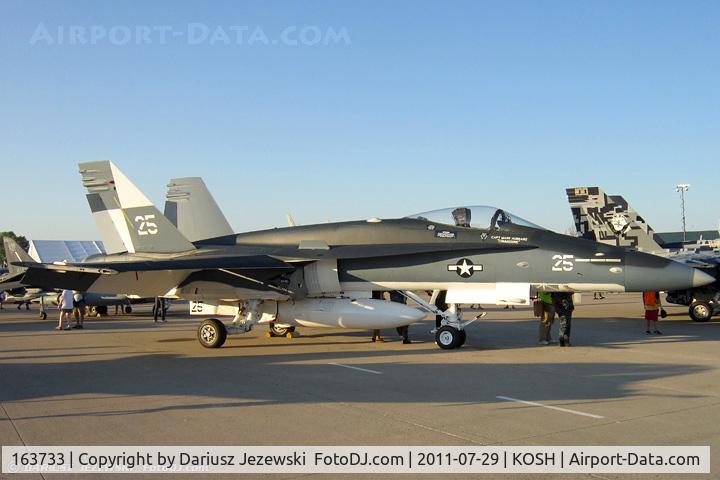 163733, 1989 McDonnell Douglas F/A-18C Hornet C/N 0803, FA-18C Hornet 163733 25 CoNA from VFA-25 Fist of the Fleet NAS Lemoore, CA