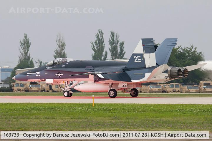 163733, 1989 McDonnell Douglas F/A-18C Hornet C/N 0803, FA-18C Hornet 163733 25 CoNA from VFA-25 Fist of the Fleet NAS Lemoore, CA