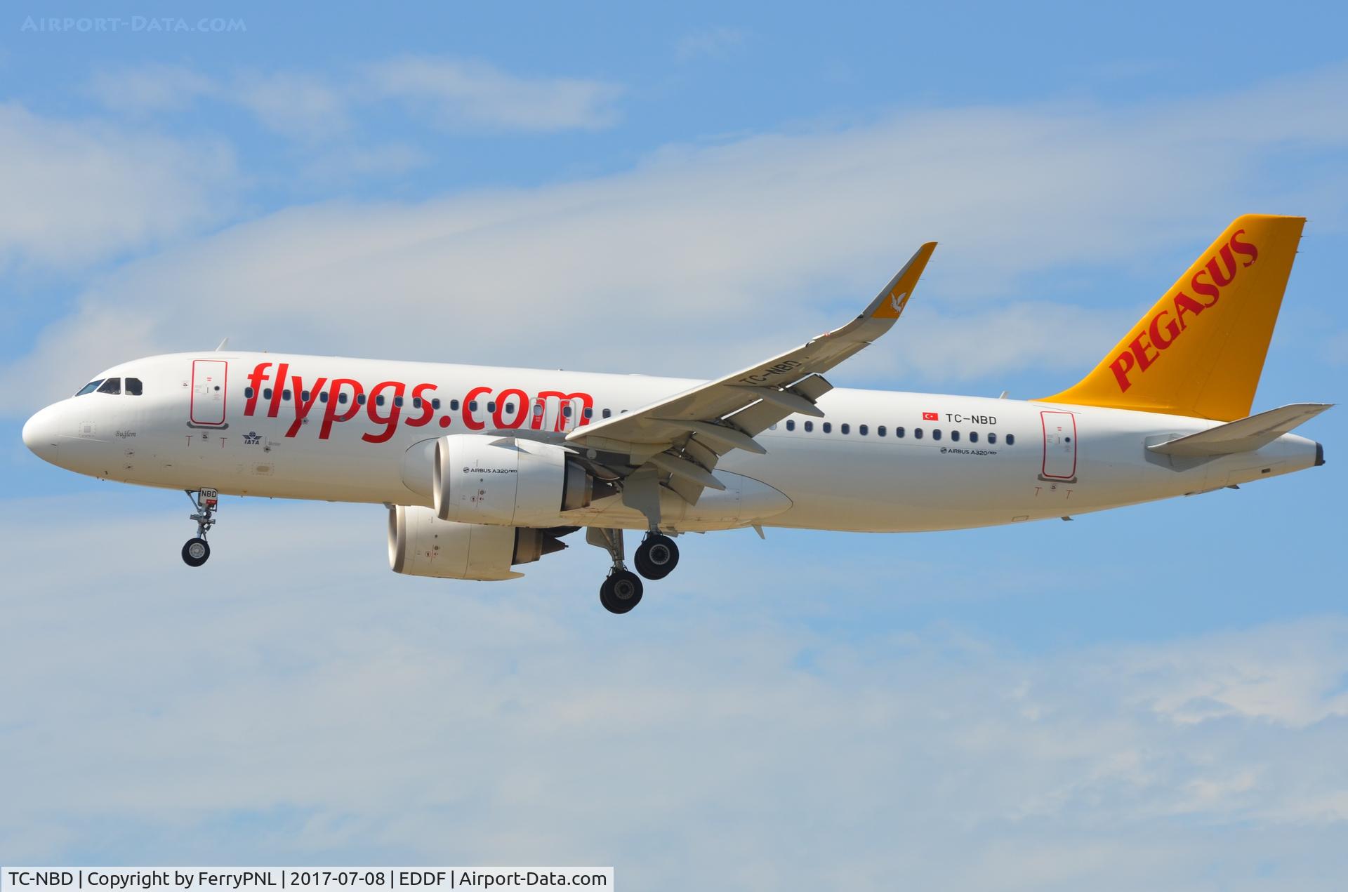 TC-NBD, 2016 Airbus A320-251N C/N 7162, Pegasus A320N landing