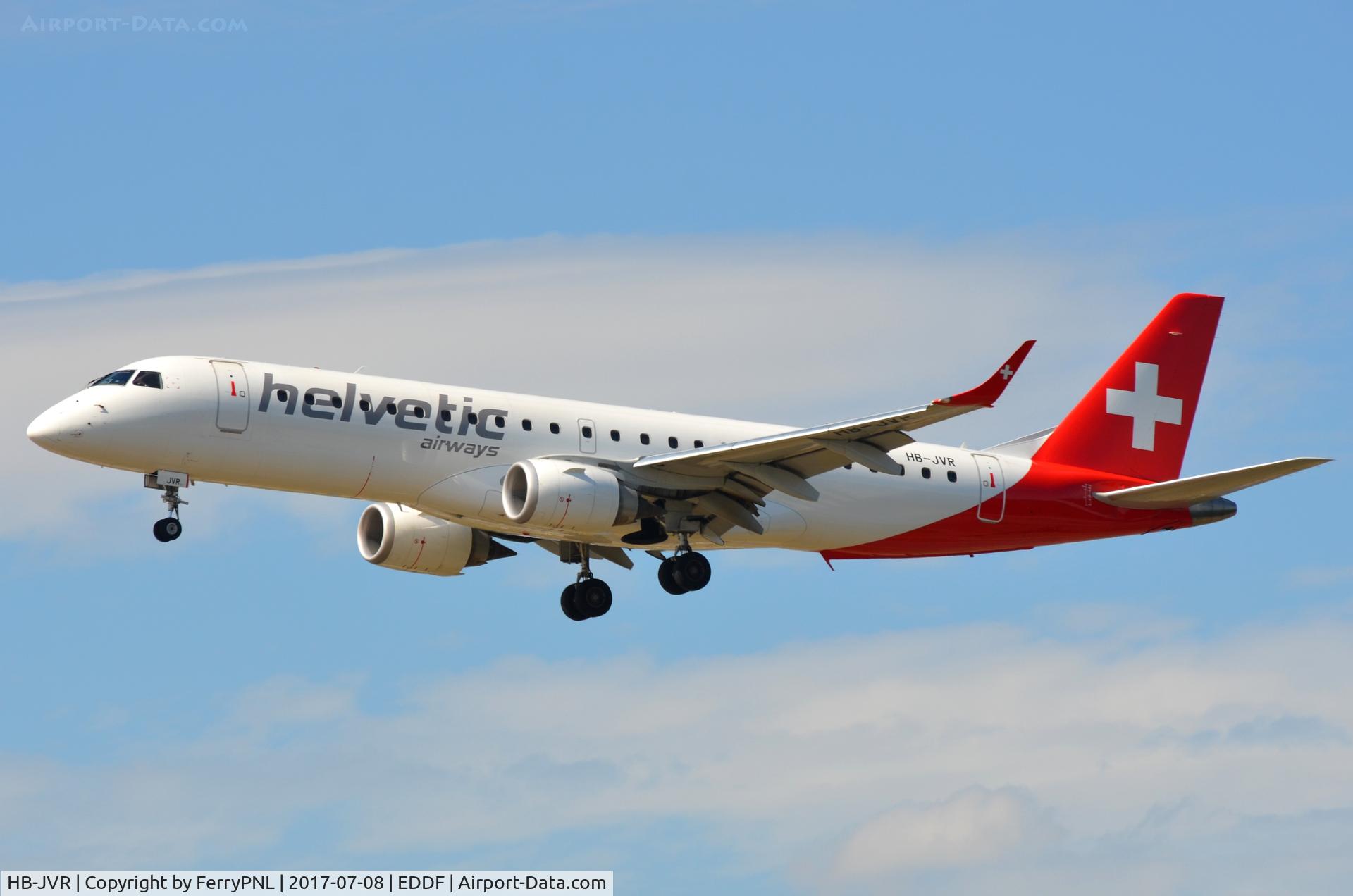 HB-JVR, 2011 Embraer 190LR (ERJ-190-100LR) C/N 19000435, Helvetic ERJ190