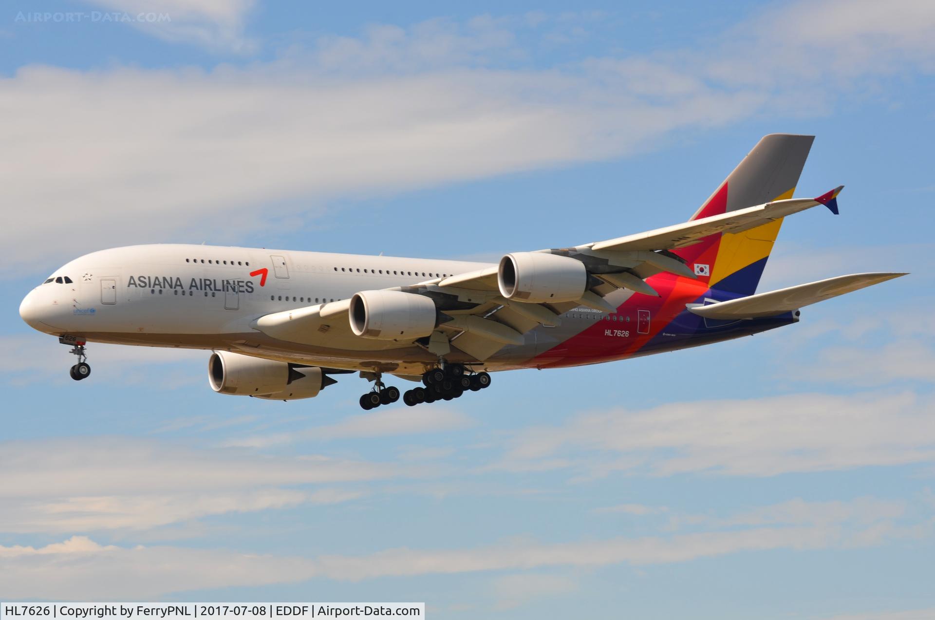 HL7626, 2013 Airbus A380-841 C/N 155, Arrival of Asiana A388