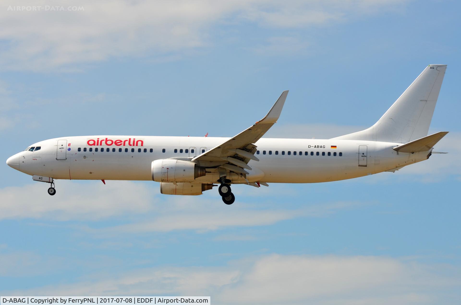 D-ABAG, 2001 Boeing 737-86J C/N 30879, Colorless Air Berlin B738