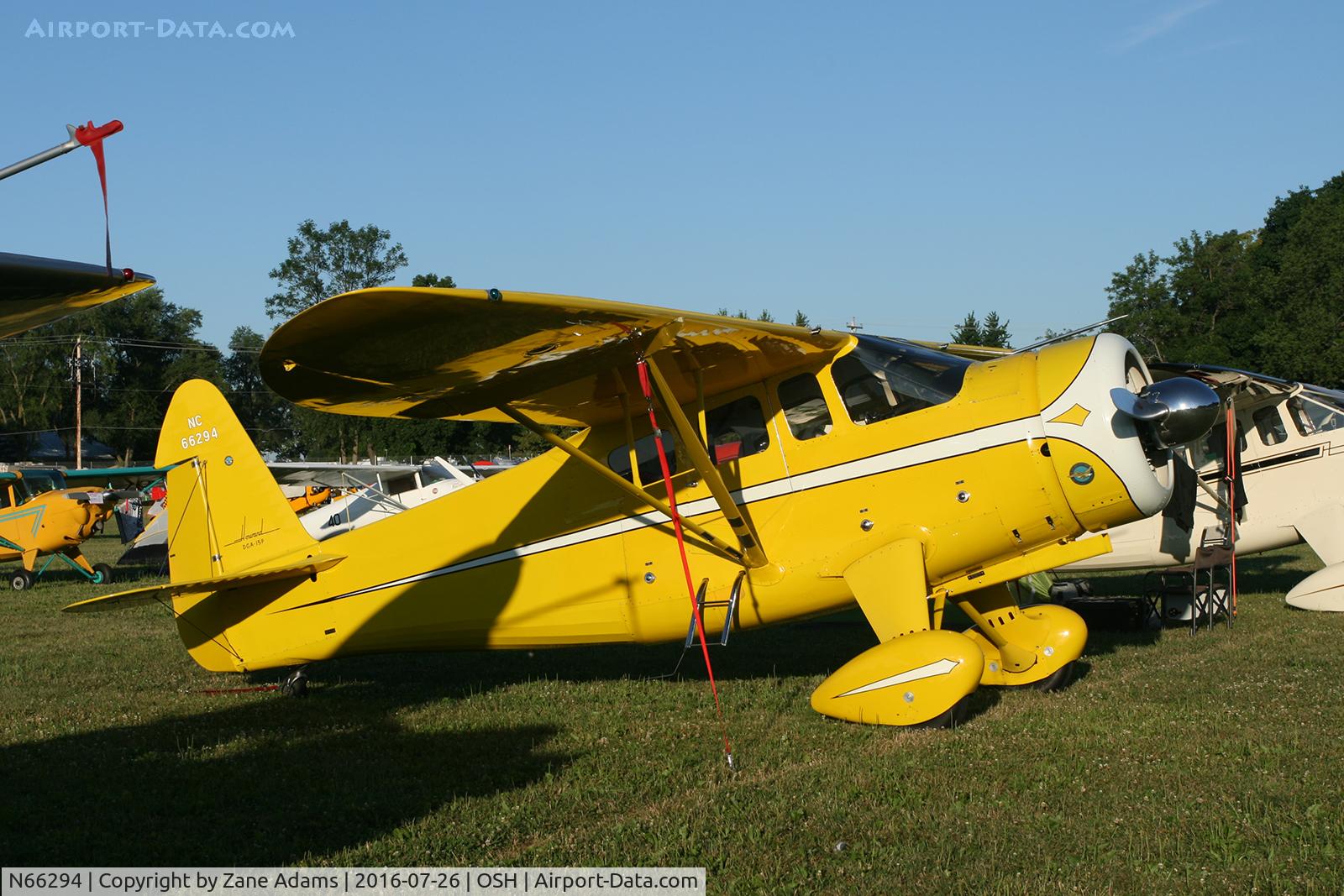N66294, 1943 Howard Aircraft DGA-15P C/N 892, At the 2016 EAA AirVenture - Oshkosh, Wisconsin