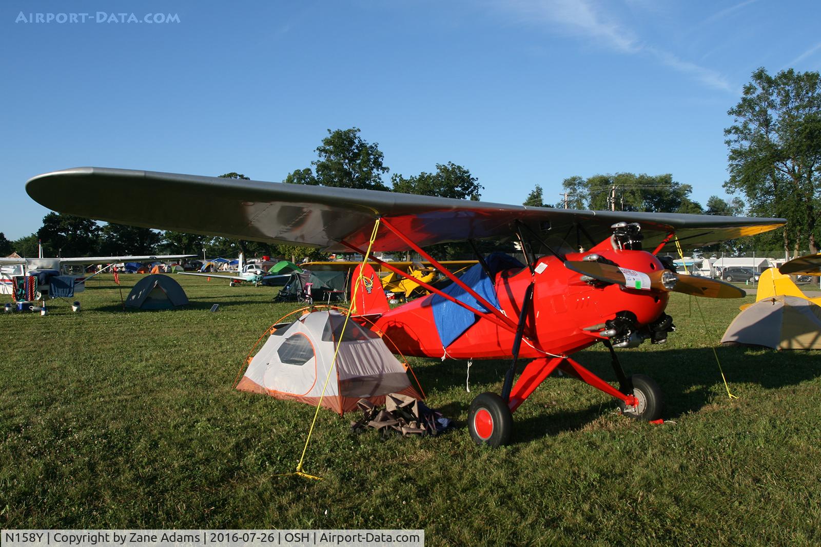 N158Y, 1930 Davis D-1-K C/N 508, At the 2016 EAA AirVenture - Oshkosh, Wisconsin