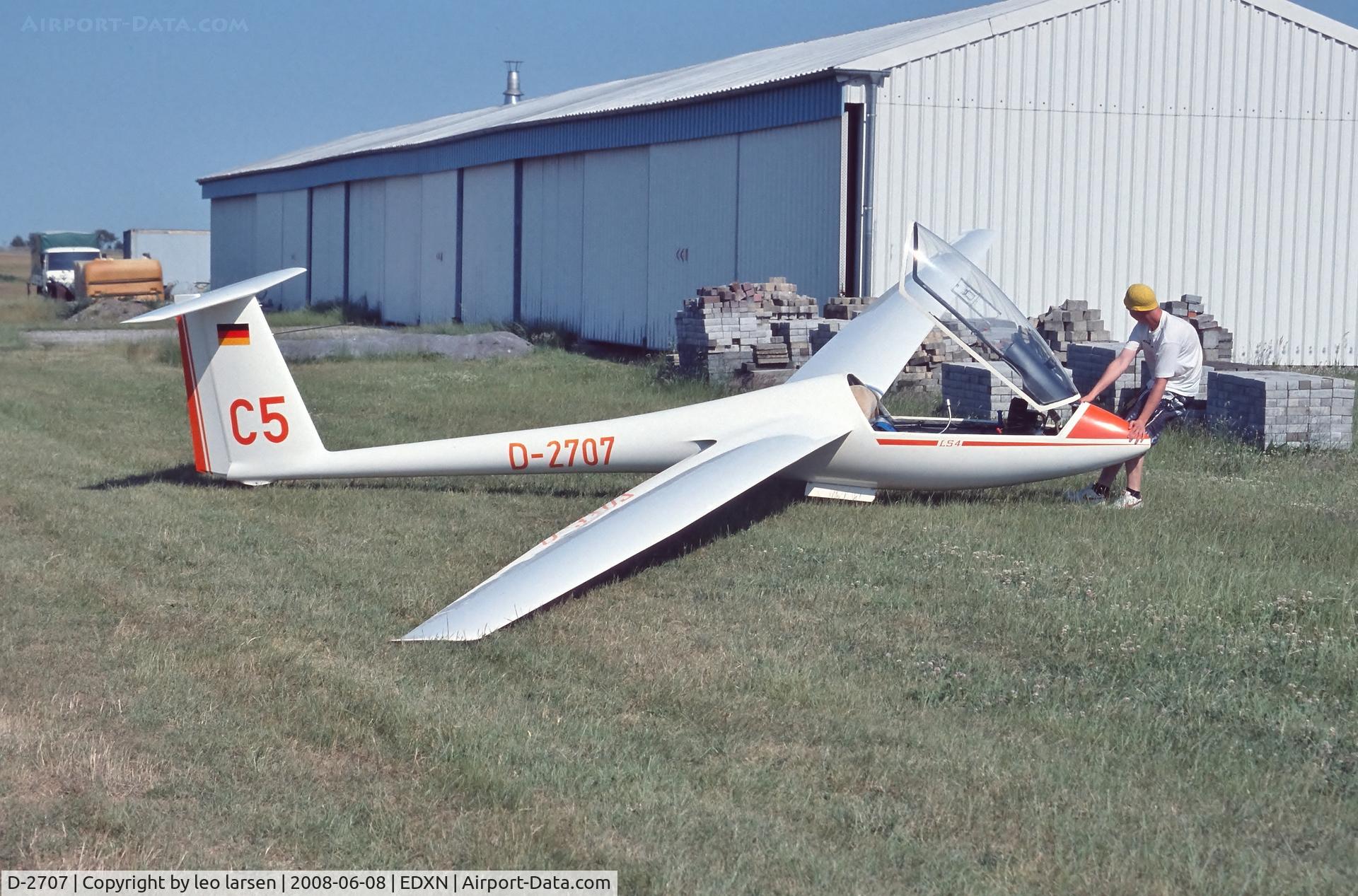 D-2707, Rolladen-Schneider LS-4 C/N 4297, Nordholz 8.6.2008