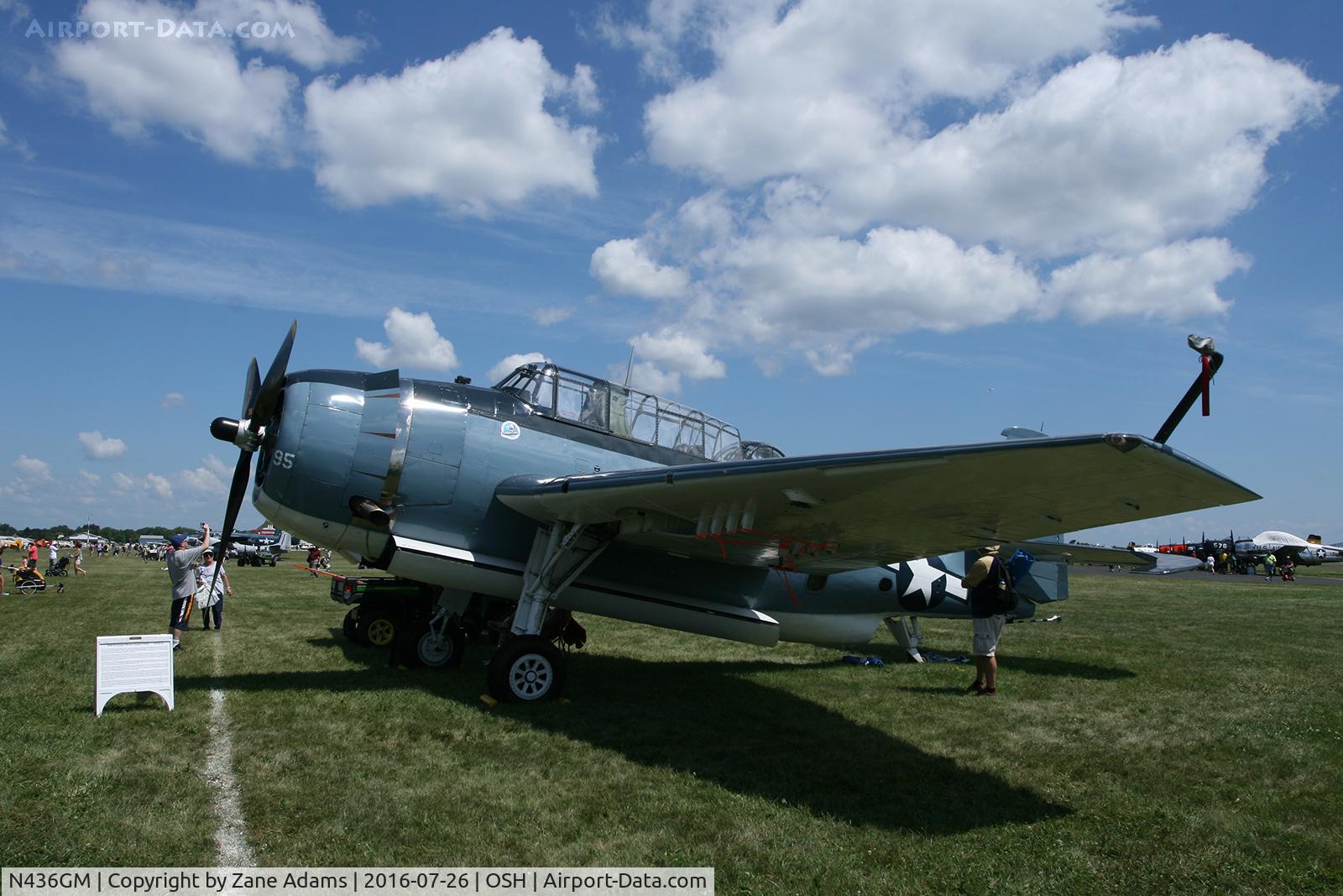 N436GM, Grumman TBM-3E Avenger C/N 4341 (Bu91436), At the 2016 EAA AirVenture - Oshkosh, Wisconsin