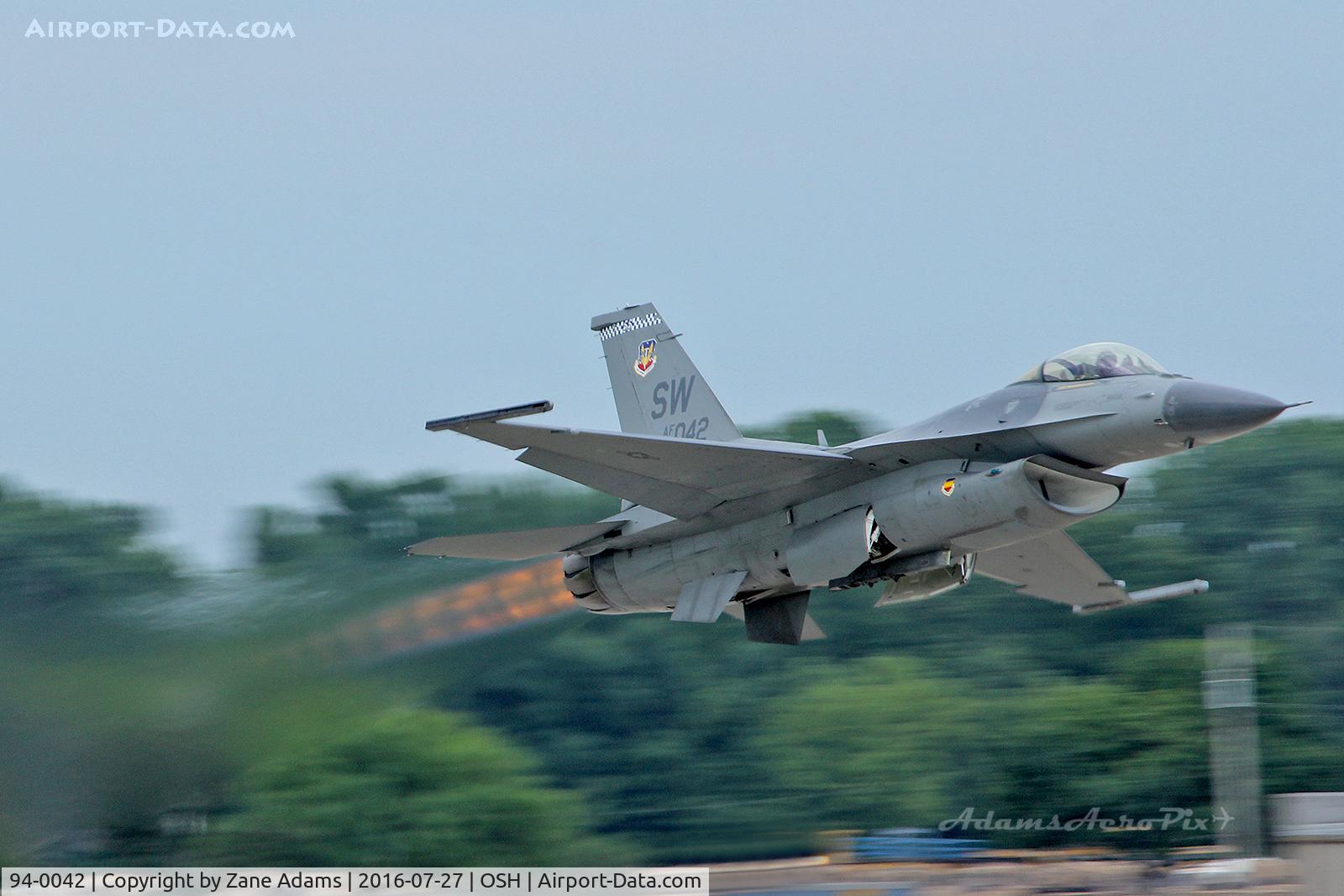 94-0042, Lockheed F-16CM Fighting Falcon C/N CC-194, At the 2016 EAA AirVenture - Oshkosh, Wisconsin