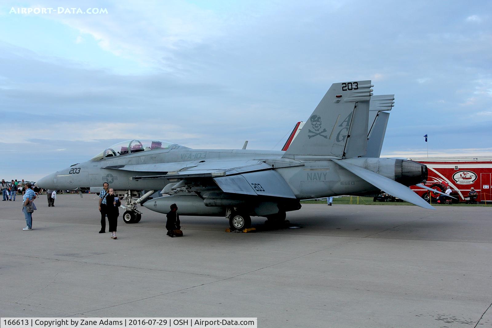 166613, Boeing F/A-18F Super Hornet C/N F106, At the 2016 EAA AirVenture - Oshkosh, Wisconsin