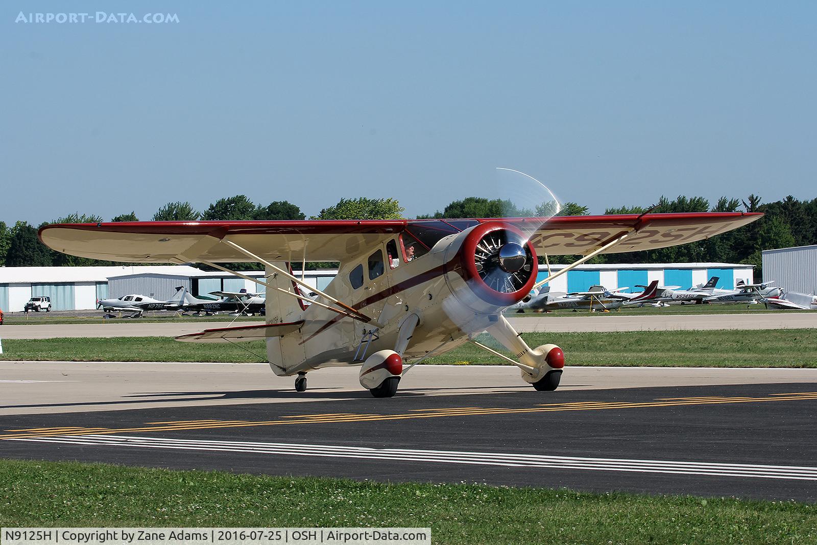 N9125H, 1943 Howard Aircraft DGA-15P C/N 767, At the 2016 EAA AirVenture - Oshkosh, Wisconsin