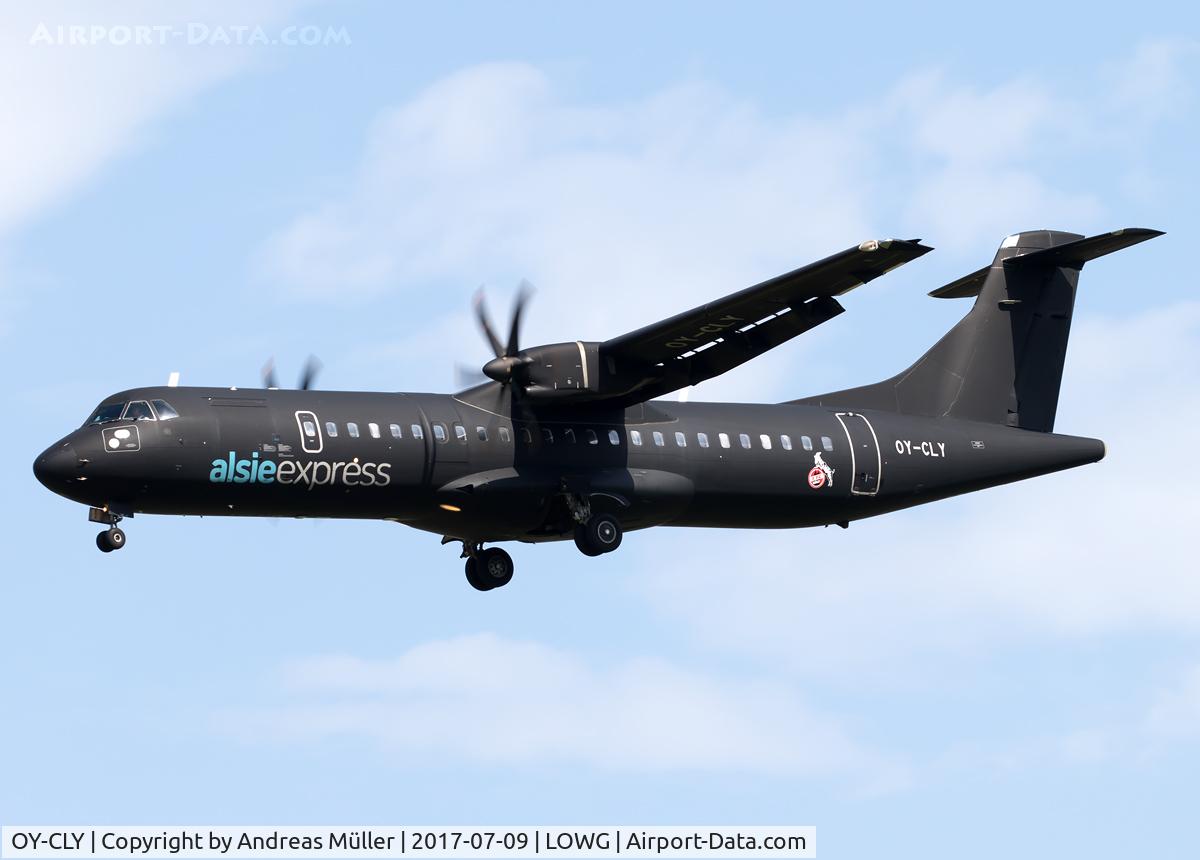OY-CLY, 2008 ATR 72-212A C/N 799, Arriving from Cologne.