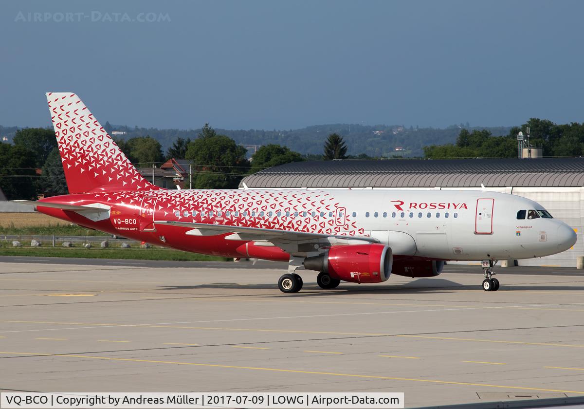 VQ-BCO, 2009 Airbus A319-112 C/N 3942, Arriving from St. Petersburg.