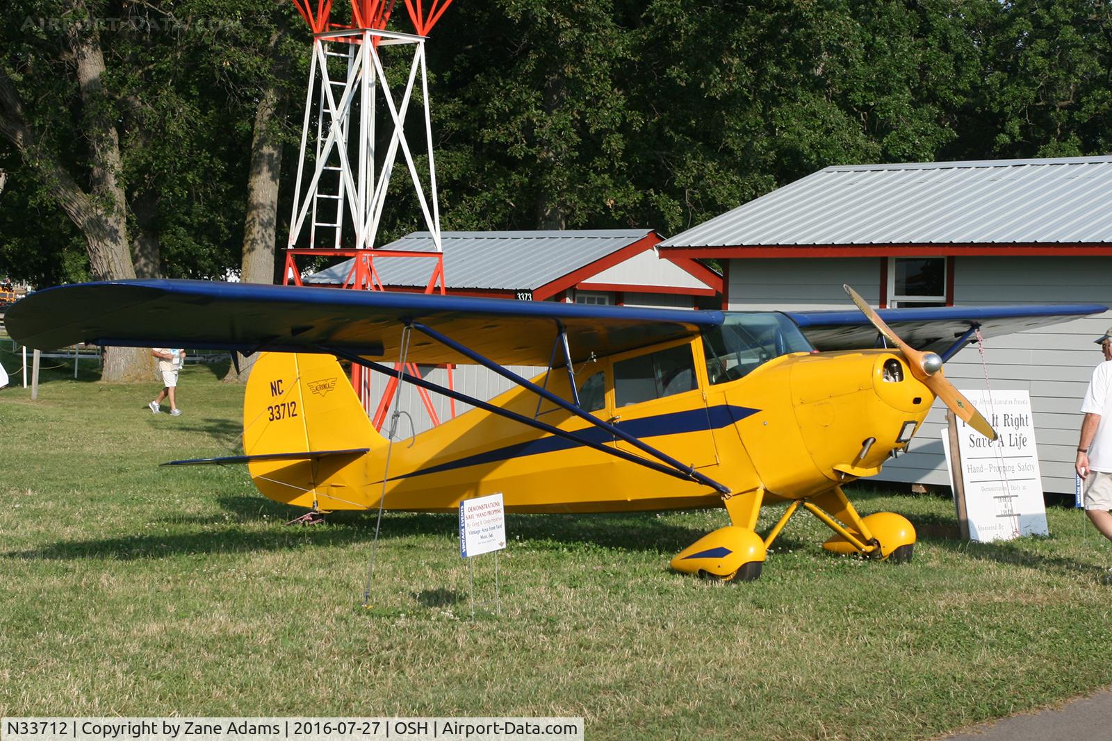 N33712, 1941 Aeronca 65-CA Super Chief C/N CA12971, At the 2016 EAA AirVenture - Oshkosh, Wisconsin