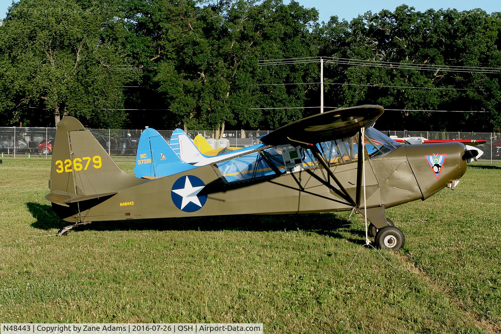N48443, 1943 Interstate S-1B1 Cadet C/N 122, At the 2016 EAA AirVenture - Oshkosh, Wisconsin