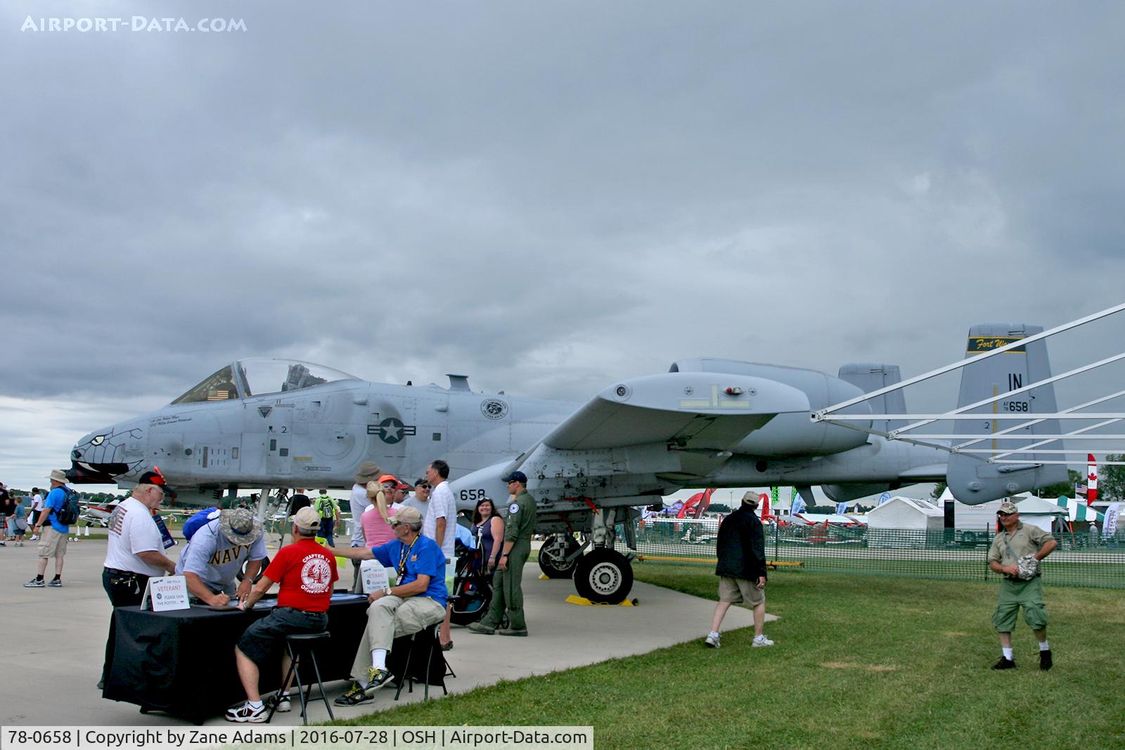 78-0658, 1978 Fairchild Republic A-10C Thunderbolt II C/N A10-0278, At the 2016 EAA AirVenture - Oshkosh, Wisconsin