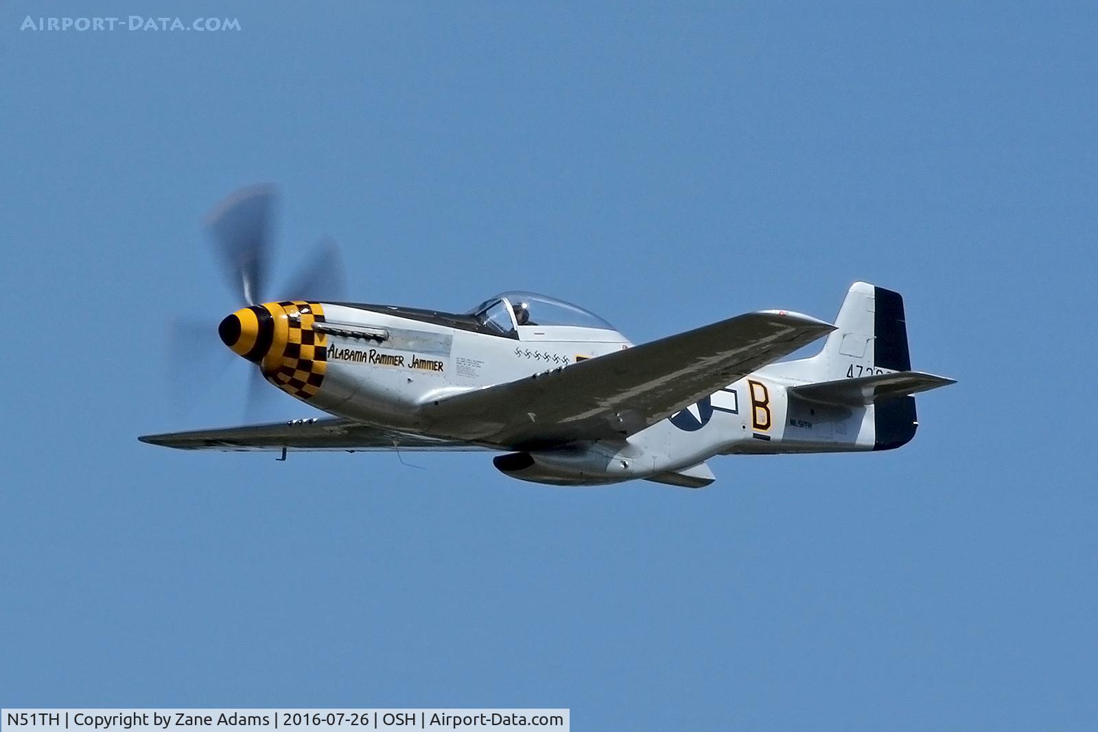 N51TH, 1944 North American P-51D Mustang C/N 122-40530, At the 2016 EAA AirVenture - Oshkosh, Wisconsin