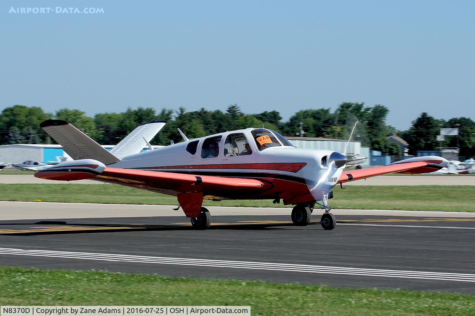 N8370D, 1958 Beech J35 Bonanza C/N D-5463, At the 2016 EAA AirVenture - Oshkosh, Wisconsin