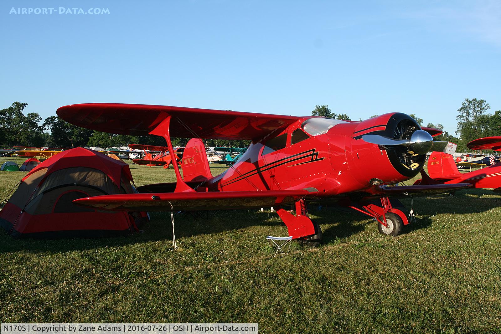 N170S, 1945 Beech D17S Staggerwing C/N 4817, At the 2016 EAA AirVenture - Oshkosh, Wisconsin