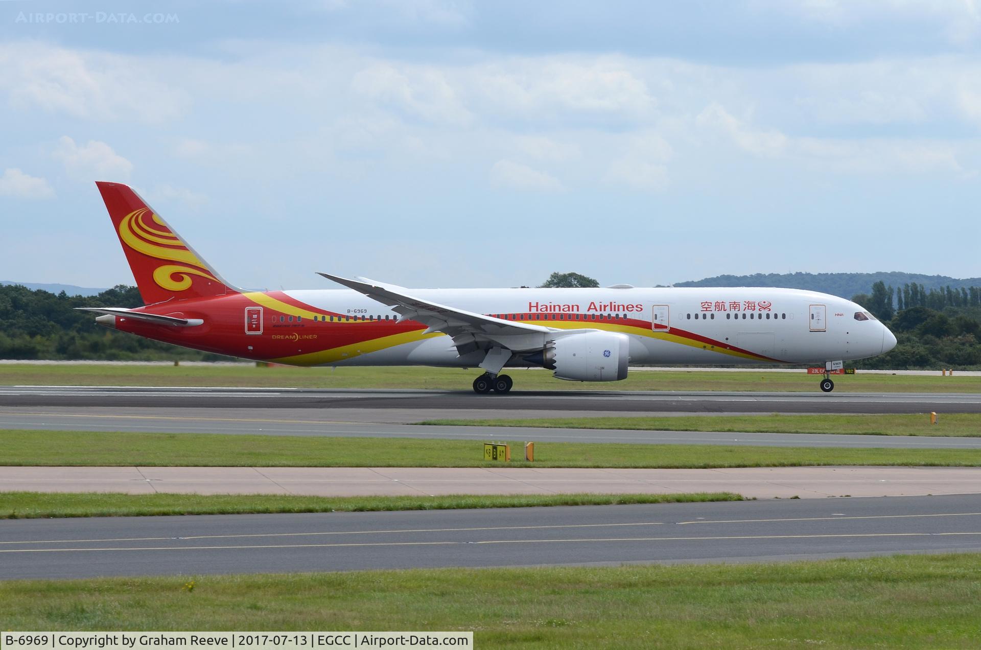 B-6969, 2017 Boeing 787-9 Dreamliner Dreamliner C/N 38773, Departing from Manchester.