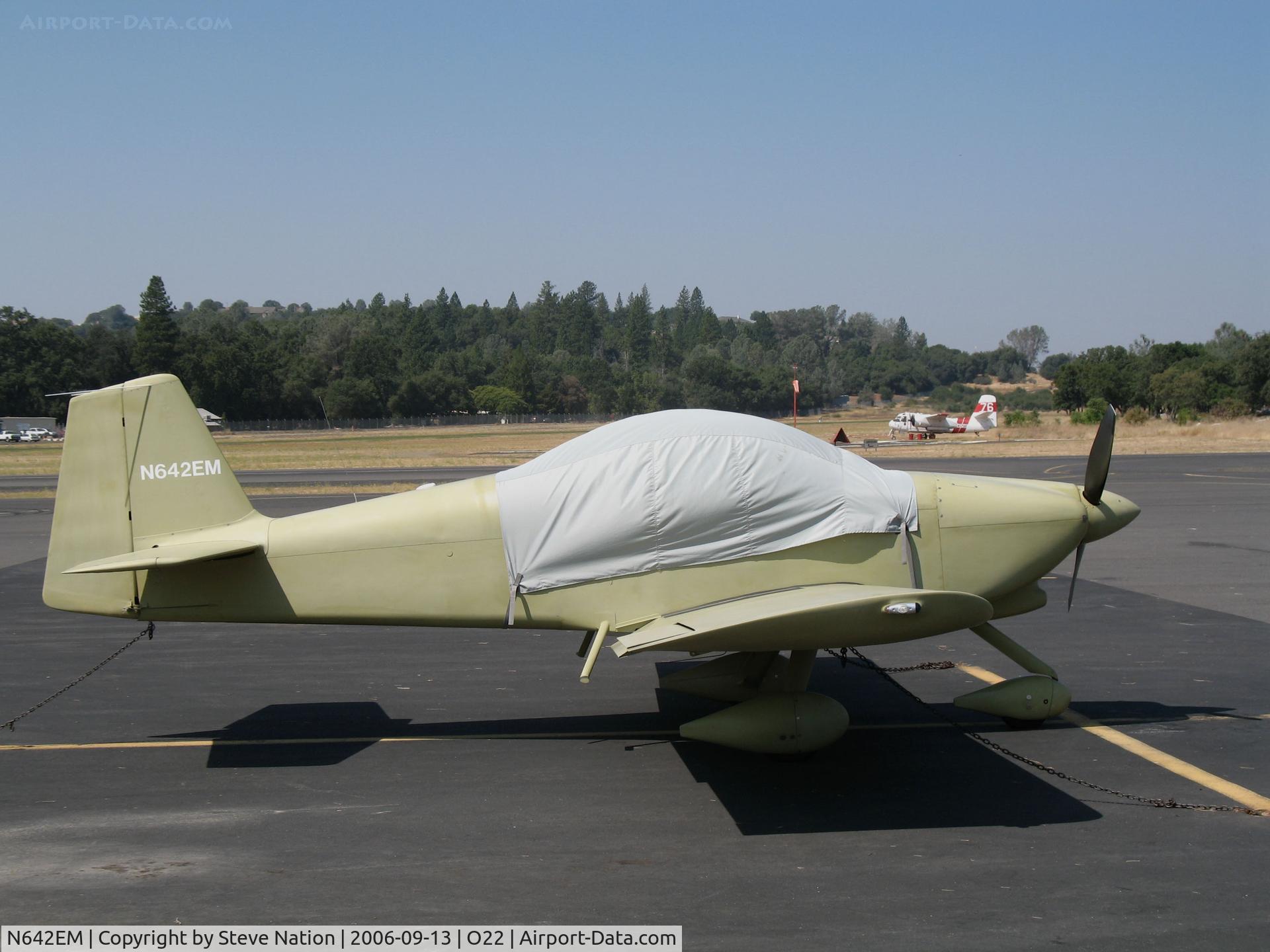 N642EM, 2003 Vans RV-6A C/N 22566, Locally-based 2003 Vans RV-6A with cockpit cover @ Columbia, CA (sold to new owner in Scottsdale, AZ 03.07)