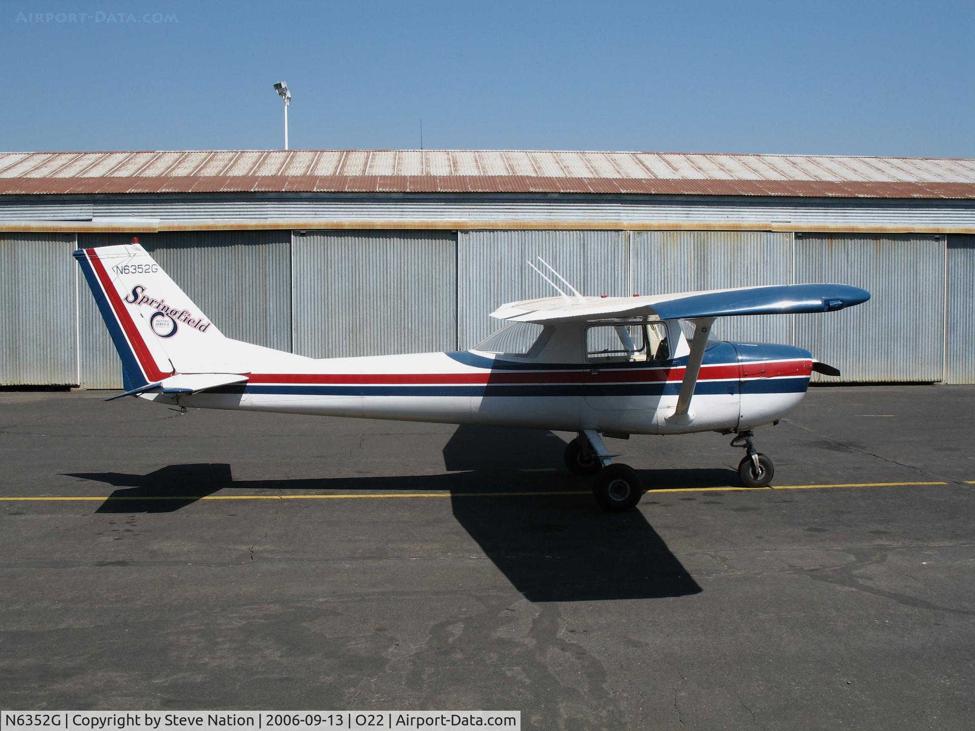 N6352G, 1970 Cessna 150K C/N 15071852, Springfield Flying Service 1970 Cessna 150K @ Columbia, CA home base
