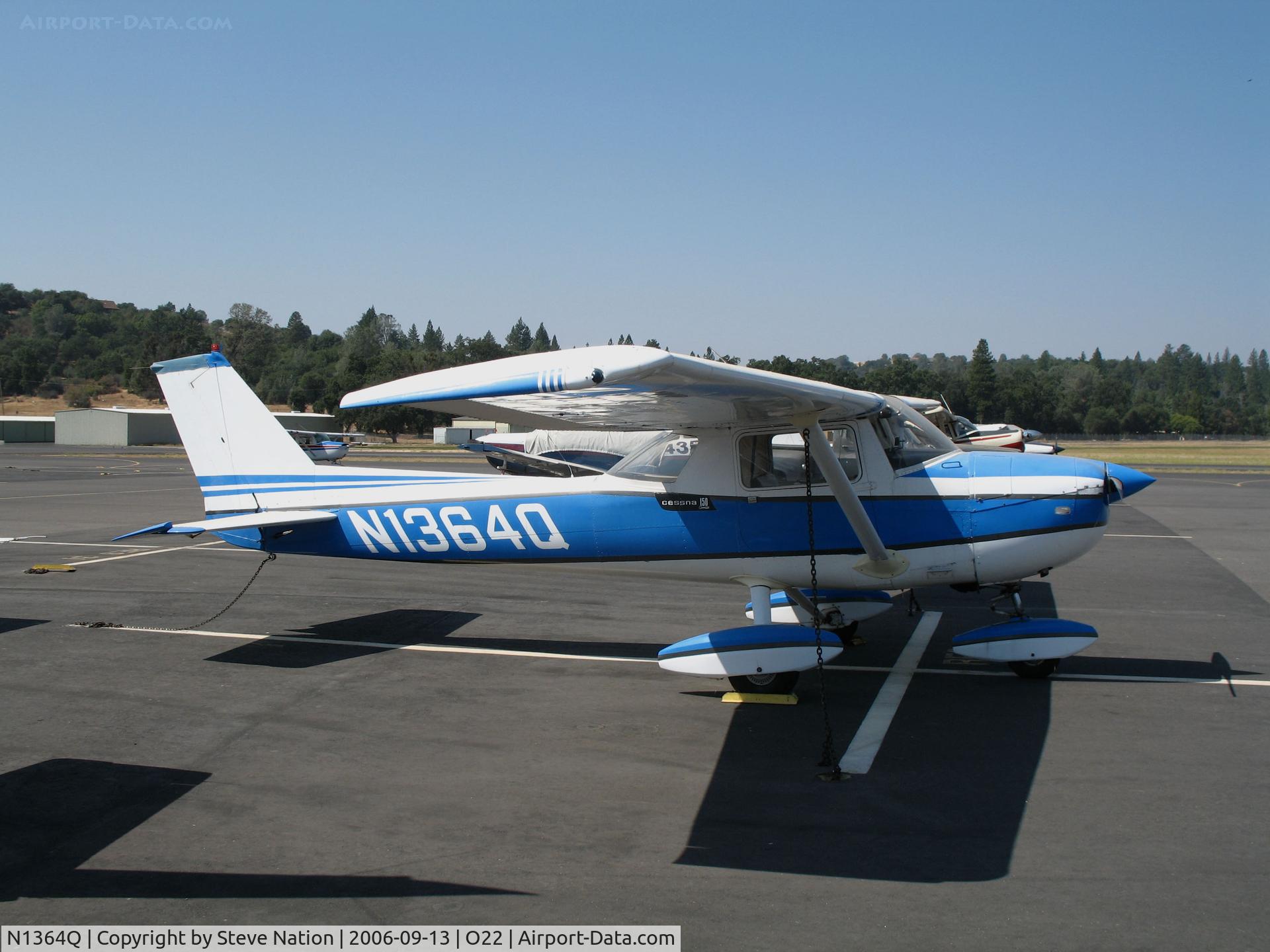 N1364Q, 1971 Cessna 150L C/N 15072664, Locally-based 1971 Cessna 150L @ Columbia, CA