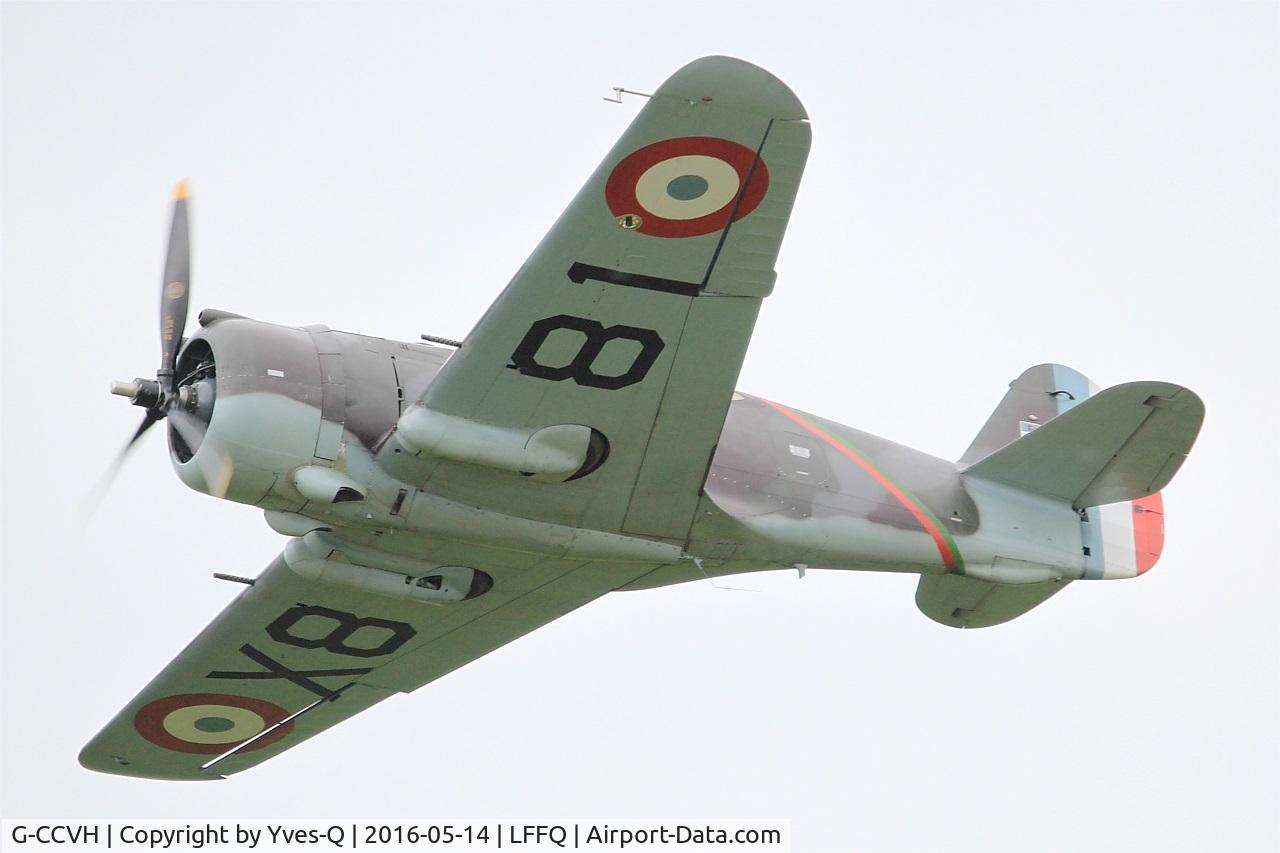 G-CCVH, 1939 Curtiss H-75A-1 C/N 12881, Curtiss H-75A-1, On display, La Ferté-Alais airfield (LFFQ) Airshow 2016