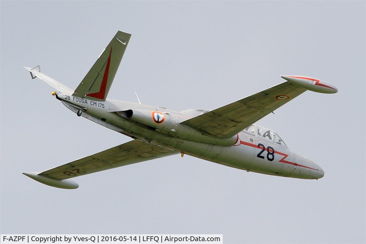 F-AZPF, Fouga CM-175 Zephyr C/N 28, Fouga CM-175 Zephyr, On display, La Ferté-Alais airfield (LFFQ) Air show 2016
