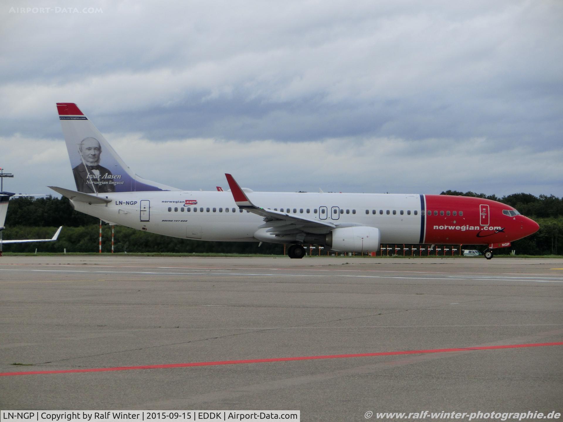LN-NGP, 2013 Boeing 737-8JP C/N 39028, Boeing 737-8JP(W) - DY NAX Norwegian Air Shuttle - 39028 - LN-NGP - 15.09.2015 - CGN
