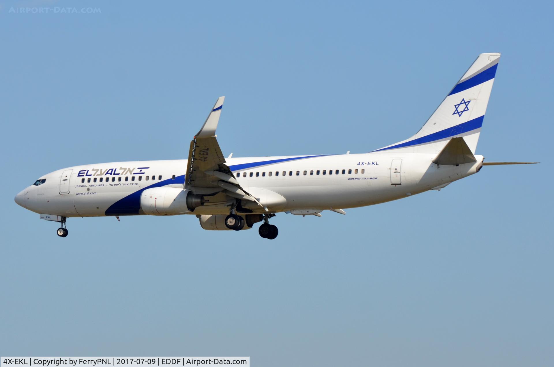 4X-EKL, 2009 Boeing 737-85P C/N 35478, EL AL B738 landing
