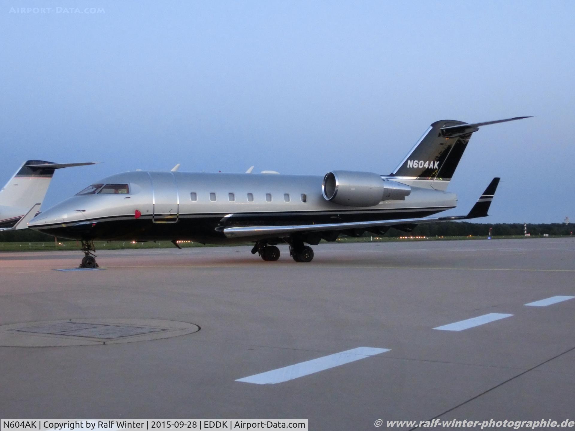 N604AK, 2005 Bombardier Challenger 604 (CL-600-2B16) C/N 5623, Bombardier CL-600-2B16 Challenger 604 - October Holdings - 5623 - N604AK - 28.09.2015 - CGN