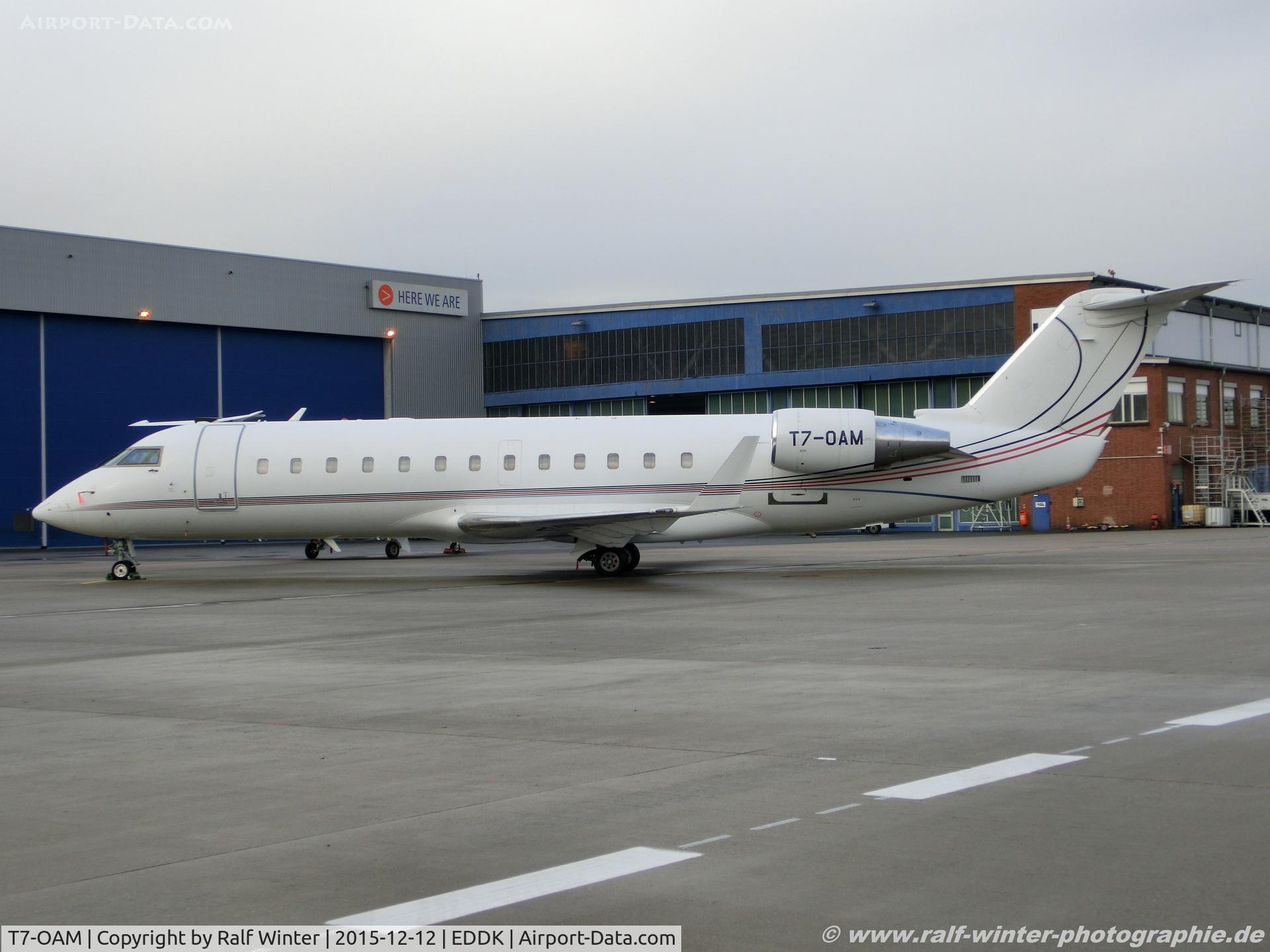 T7-OAM, 2008 Canadair CRJ-200 (CL-600-2B19) C/N 8084, Bombardier CL-600-2B19 CRJ-200 - Avira Ventures - 8084 - T7-OAM - 12.12.2015 - CGN