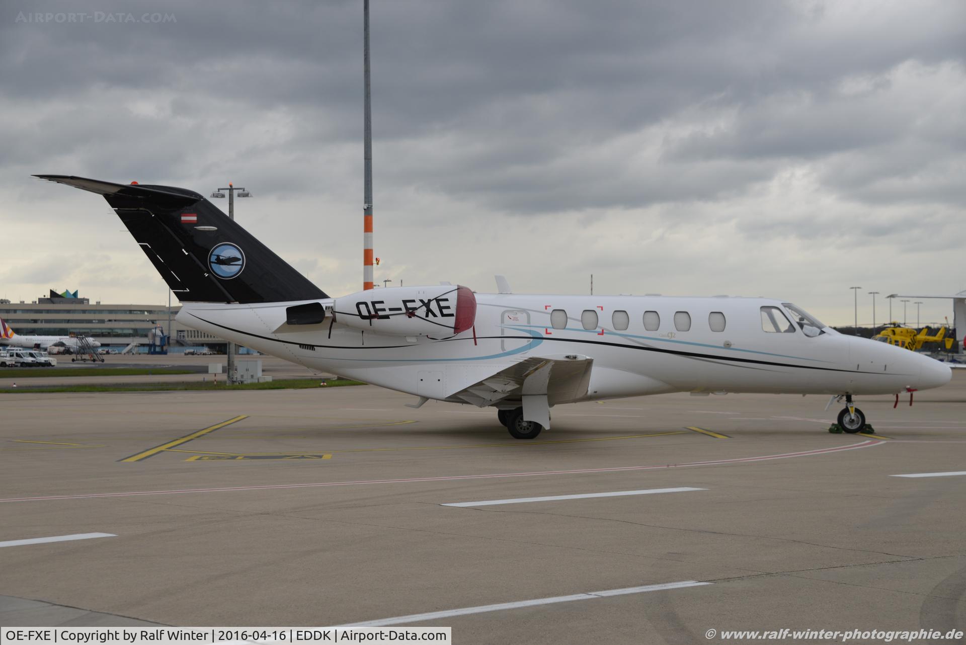 OE-FXE, 2001 Cessna 525A CitationJet CJ2 C/N 525A-0017, Cessna CitationJet 525A CJ2 - SPG Speedwings Executive Jet GmbH - 525A0017 - OE-FXE - 16.04.2016 - CGN