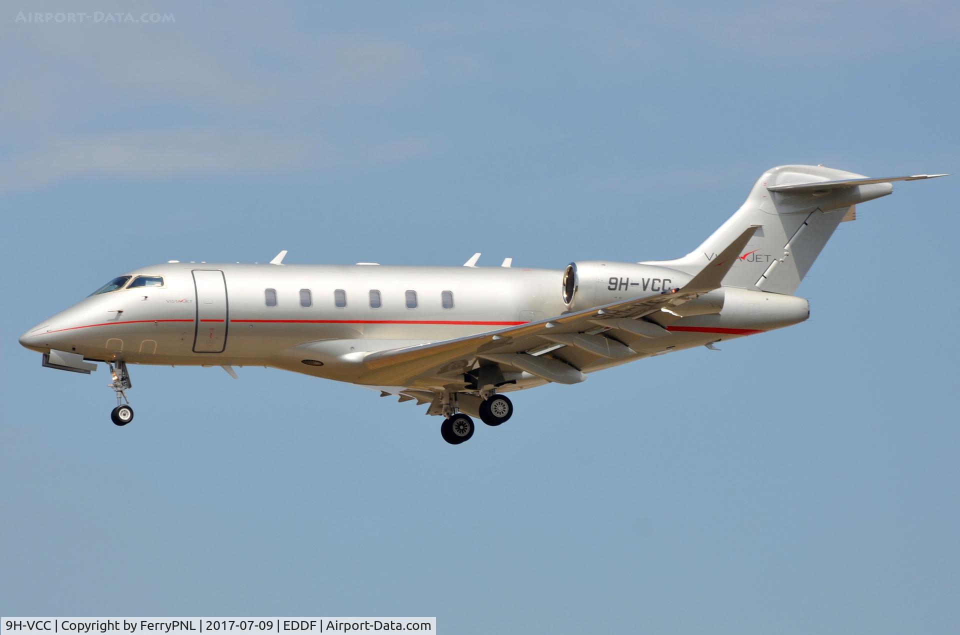 9H-VCC, 2015 Bombardier Challenger 350 (BD-100-1A10) C/N 20535, Vistajet CL350 landing