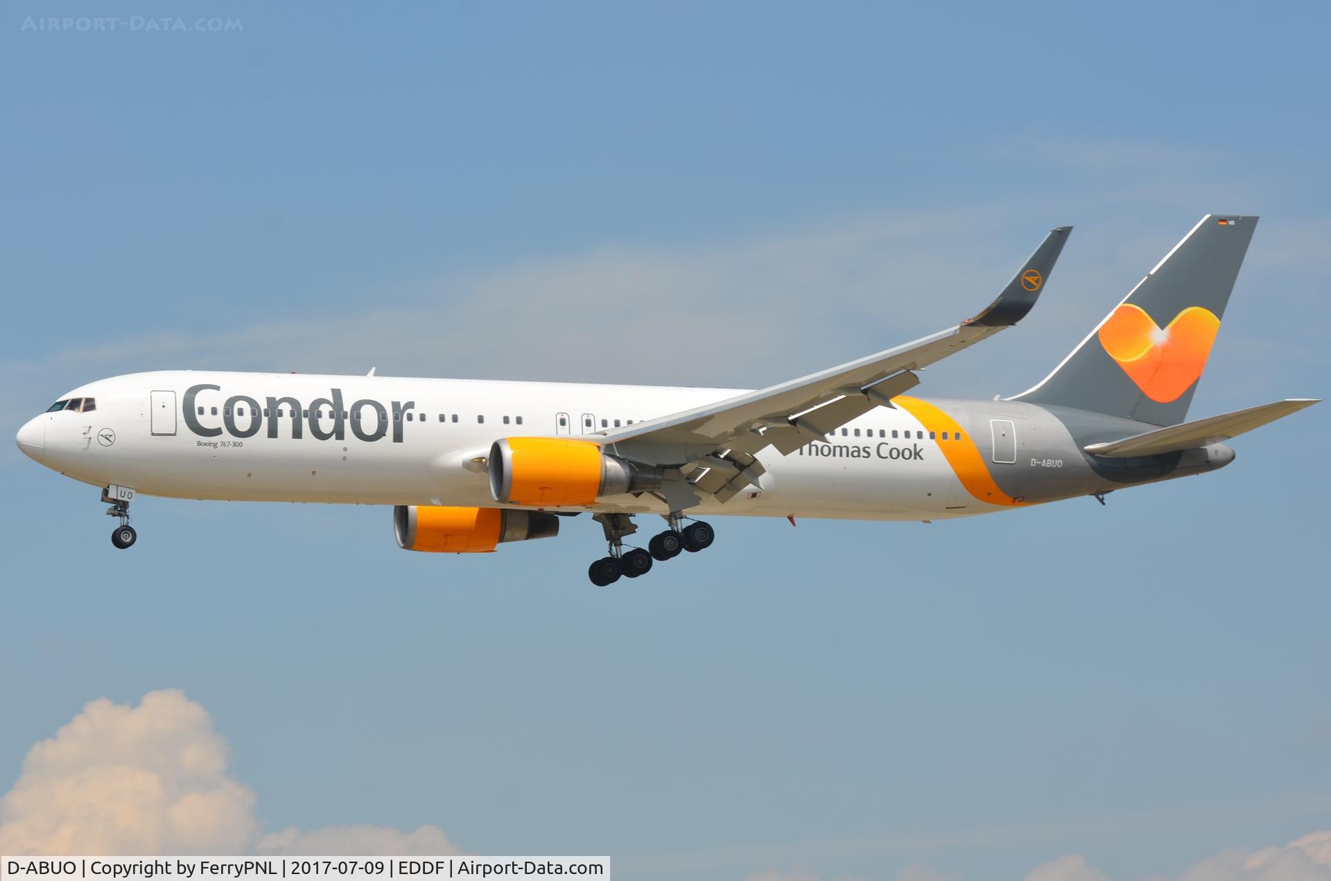 D-ABUO, 2001 Boeing 767-3Q8/ER C/N 29387, Arrival of Condor B763