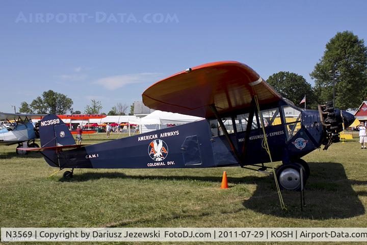 N3569, 1929 Fairchild FC-2-W2 C/N 35, Fairchild FC-2-W2 CN 35, NC3569