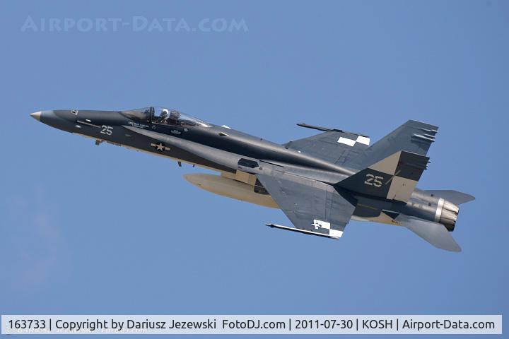163733, 1989 McDonnell Douglas F/A-18C Hornet C/N 0803, FA-18C Hornet 163733 25 CoNA from VFA-25 Fist of the Fleet NAS Lemoore, CA