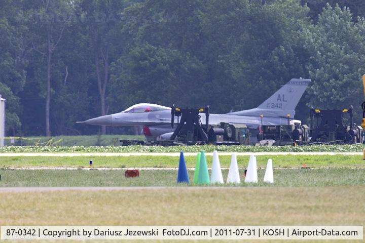87-0342, 1987 General Dynamics F-16C Fighting Falcon C/N 5C-603, F-16C Fighting Falcon 87-0342 AL from 100th FS 187th FW Montgomery, AL