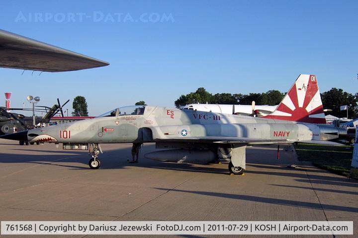 761568, Northrop F-5N Tiger II C/N L.1043, F-5N Tiger II 761568 AF-101 from VFC-111 Sundowners NAS Key West, FL