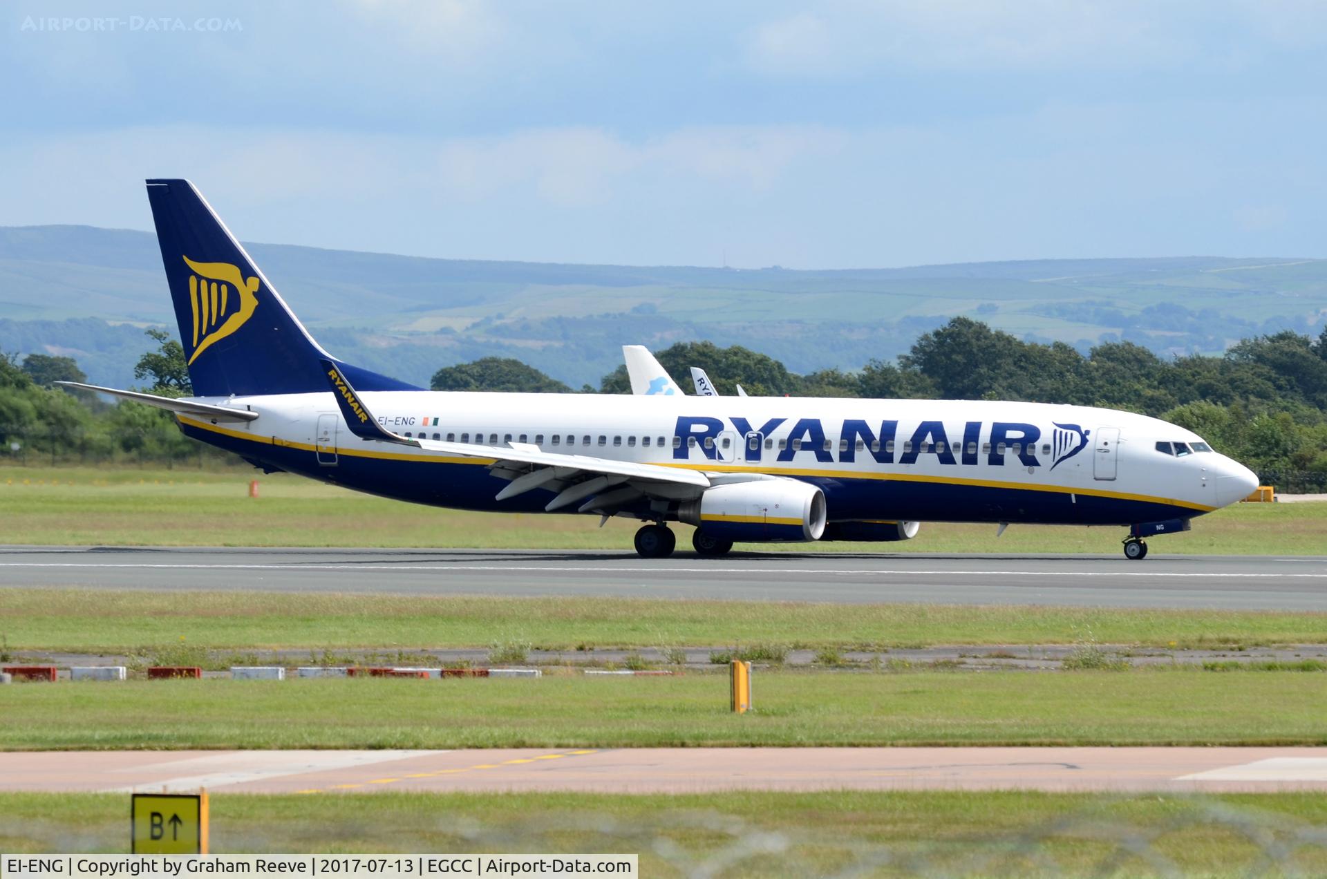 EI-ENG, 2010 Boeing 737-8AS C/N 34977, Just landed at Manchester.