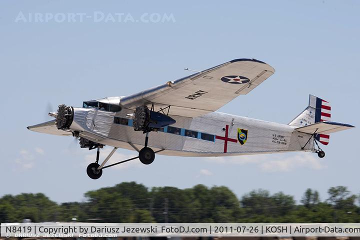 N8419, 1929 Ford 5-AT-C Tri-Motor C/N 58, Ford 5-AT-C Tri-Motor CN 58, N8419