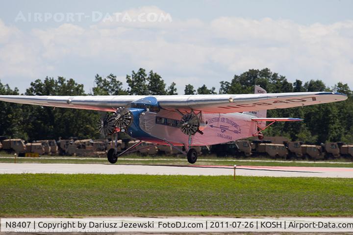 N8407, 1929 Ford 4-AT-E Tri-Motor C/N 69, Ford 4-AT-E Trimotor CN 69, NC8407