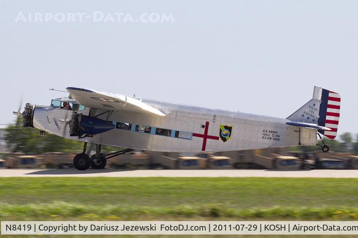 N8419, 1929 Ford 5-AT-C Tri-Motor C/N 58, Ford 5-AT-C Trimotor CN 58, N8419