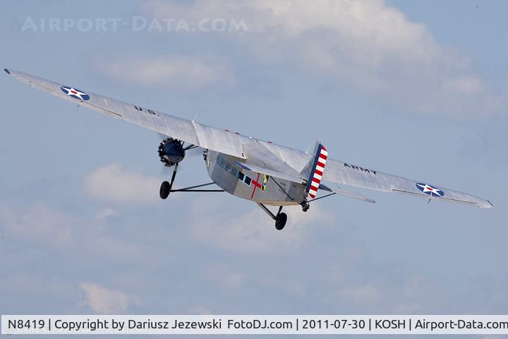 N8419, 1929 Ford 5-AT-C Tri-Motor C/N 58, Ford 5-AT-C Trimotor CN 58, N8419