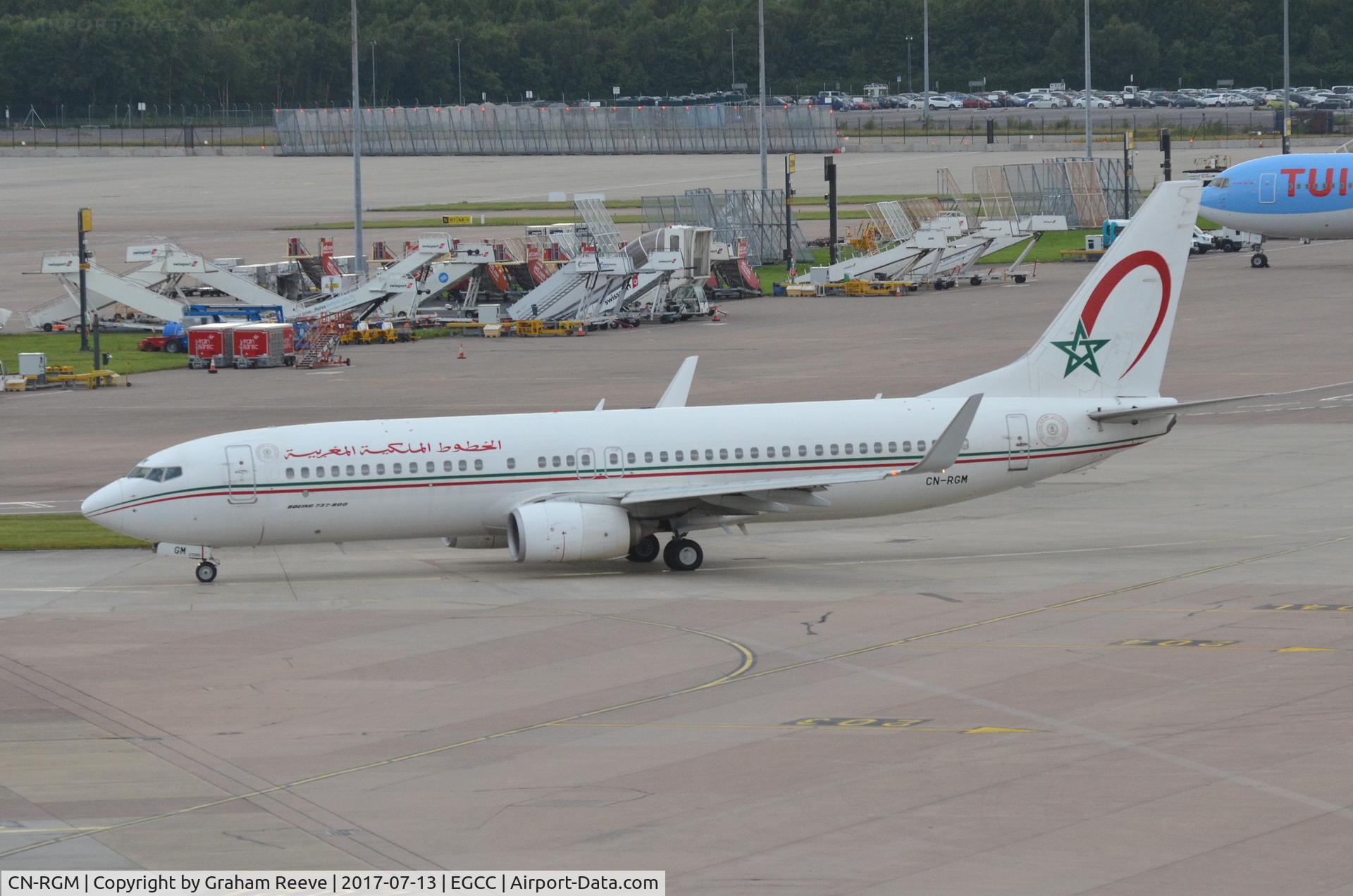 CN-RGM, 2013 Boeing 737-8B6 C/N 33074, Departing from Manchester.