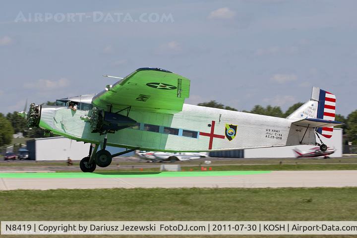 N8419, 1929 Ford 5-AT-C Tri-Motor C/N 58, Ford 5-AT-C Trimotor CN 58, N8419